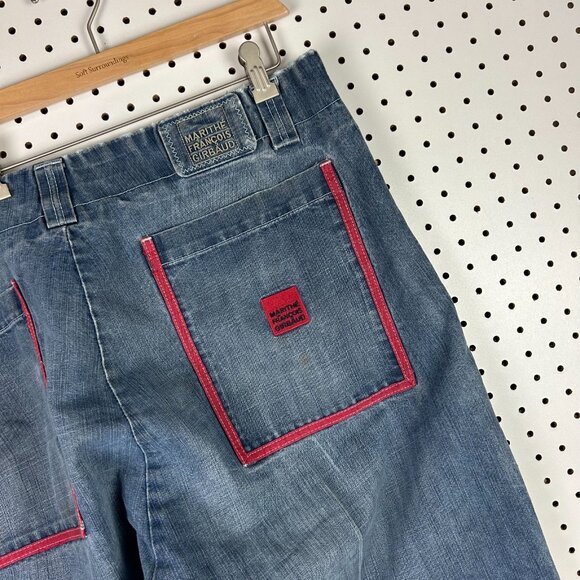 Marithe Francois Girbaud Jeans 42x34 Shuttle Tape Baggy Cargo Blue Hip Hop 90s - Picture 5 of 7